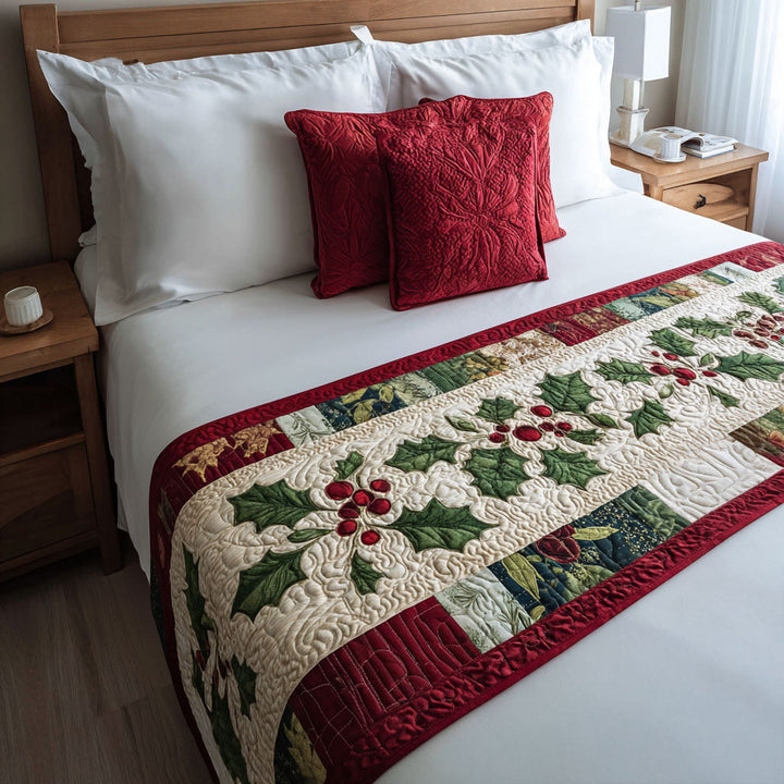 Christmas Quilted Bed Runner NCU0VT242