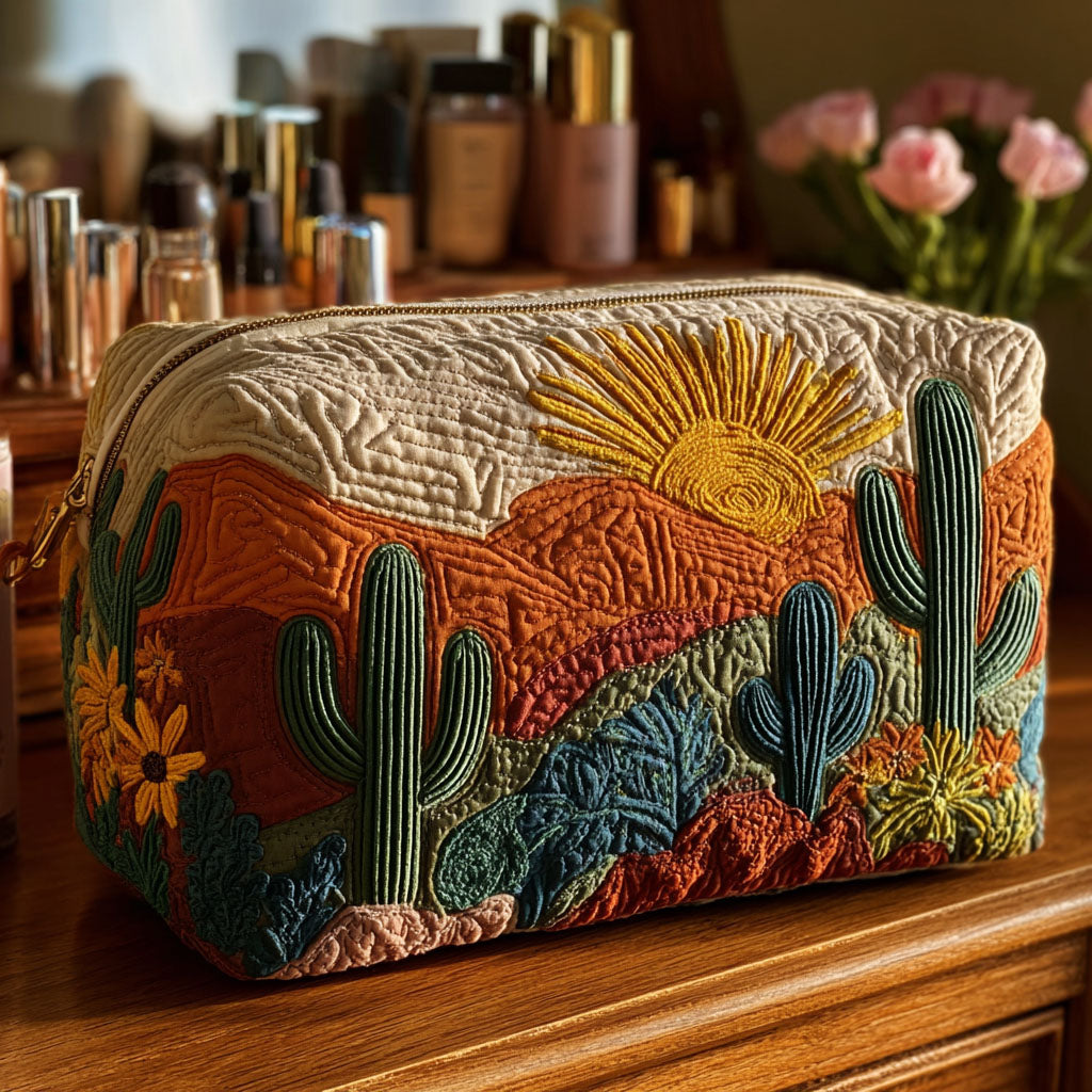 Waverly - Quilted Toiletry Bag - Desert Flora