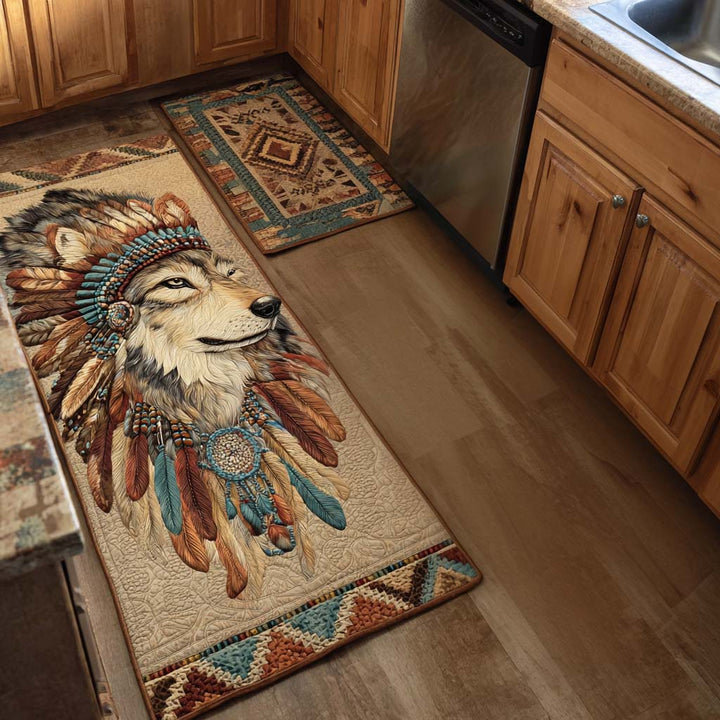 Wolf Chief Kitchen Area Rug NCU0NT10848