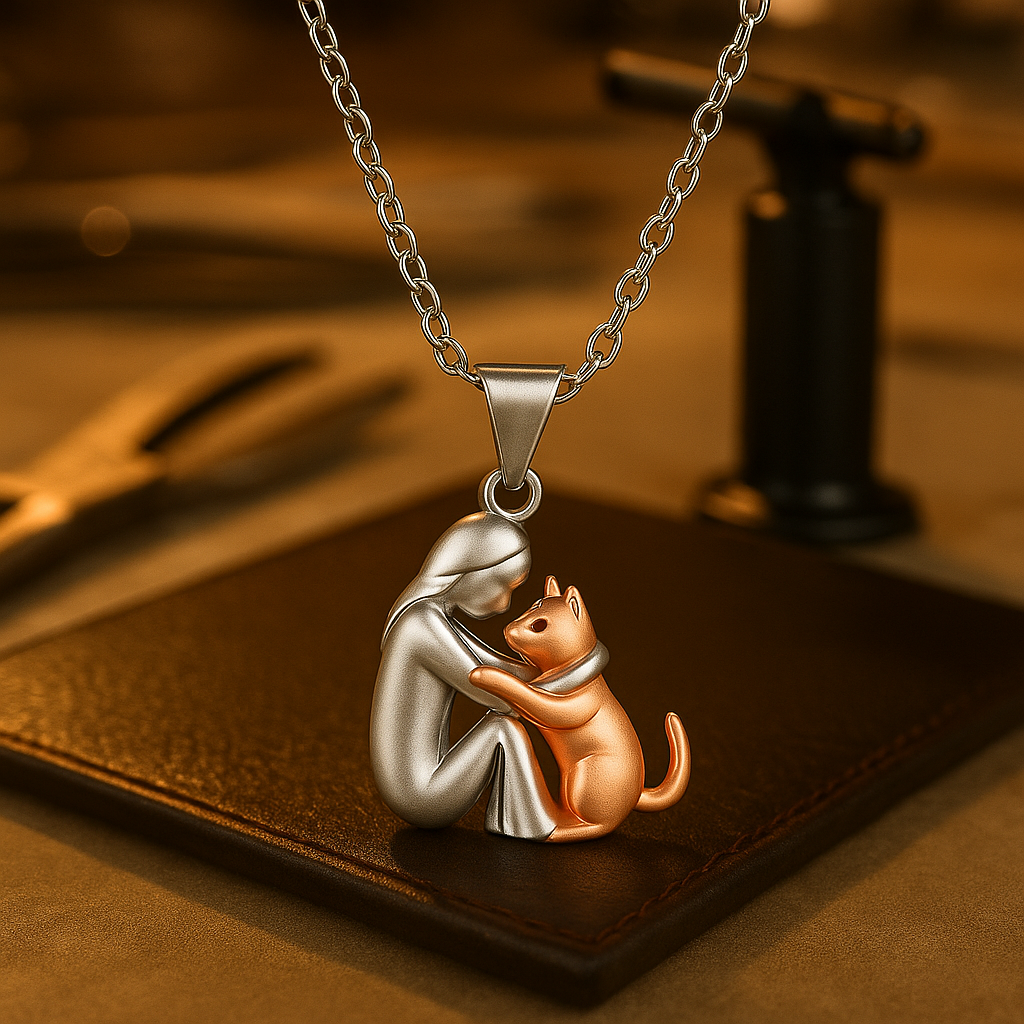 ISLARA | CAT-SHAPED NECKLACE