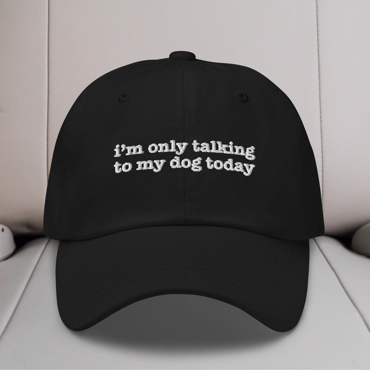 I'm Only Talking to My Dog Today Embroidered Hat
