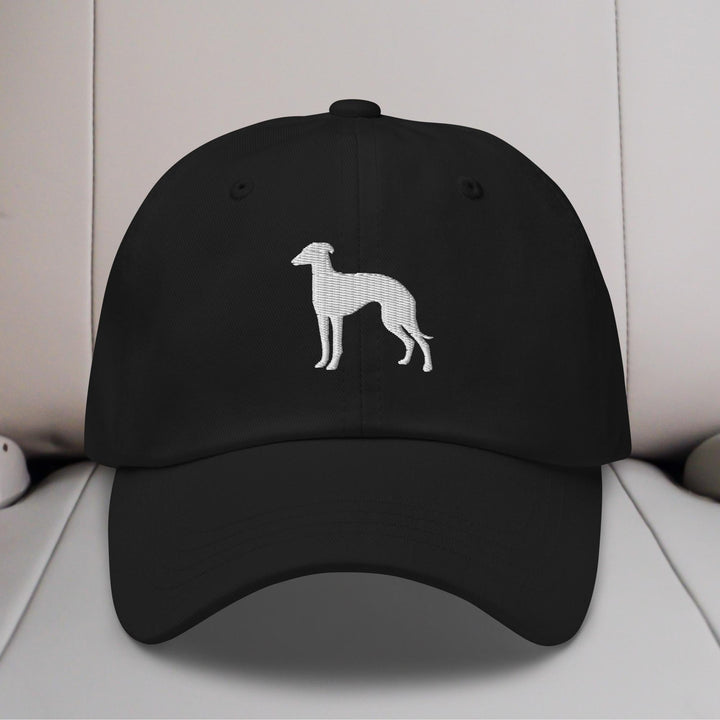 Greyhound Silhouette Embroidered Hat