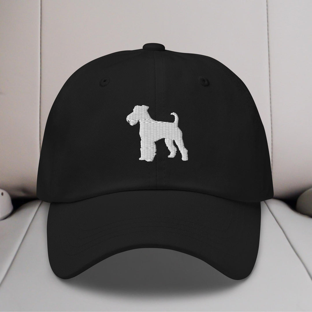 Airedale Terrier Silhouette Embroidered Hat