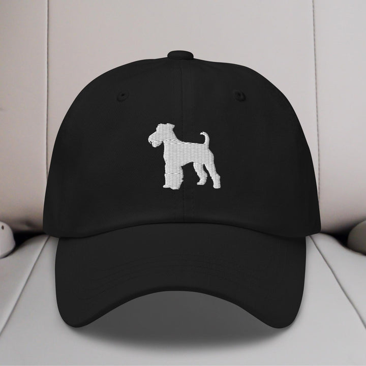 Airedale Terrier Silhouette Embroidered Hat