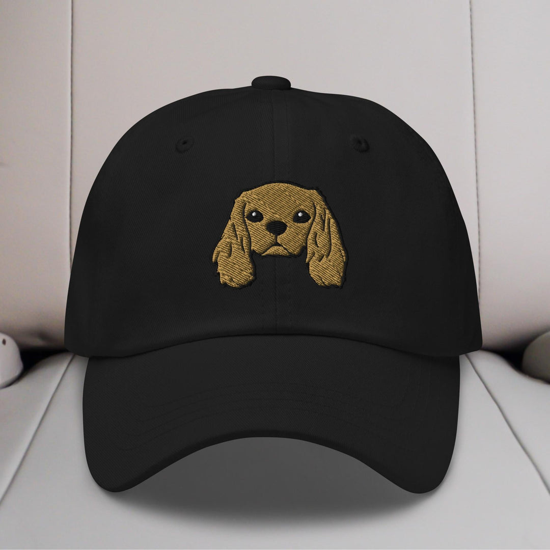 Cavalier King Charles Spaniel Head (Ruby) Embroidered Hat