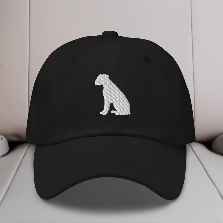 Boxer Sit Silhouette Embroidered Hat
