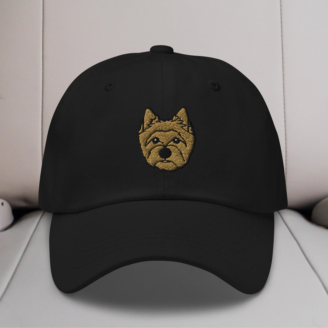 Cairn Terrier Head Embroidered Hat