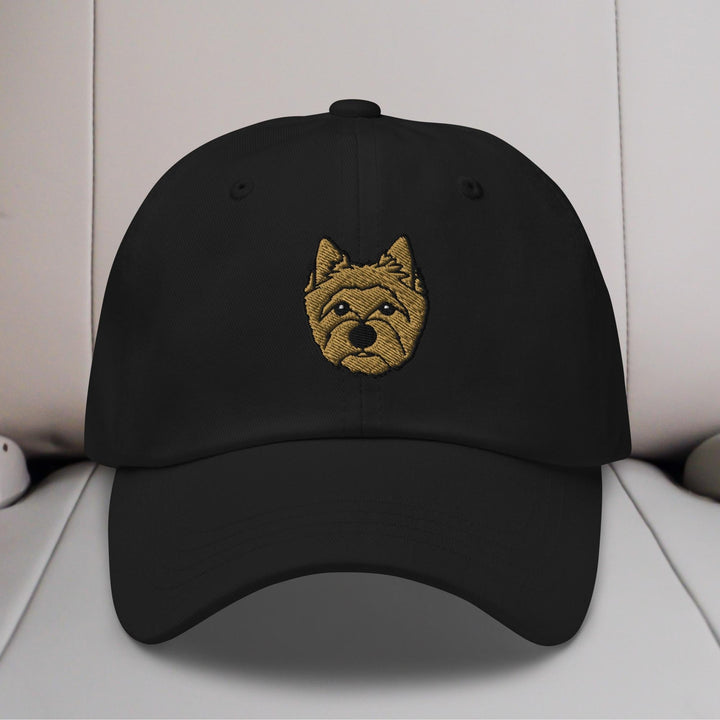 Cairn Terrier Head Embroidered Hat