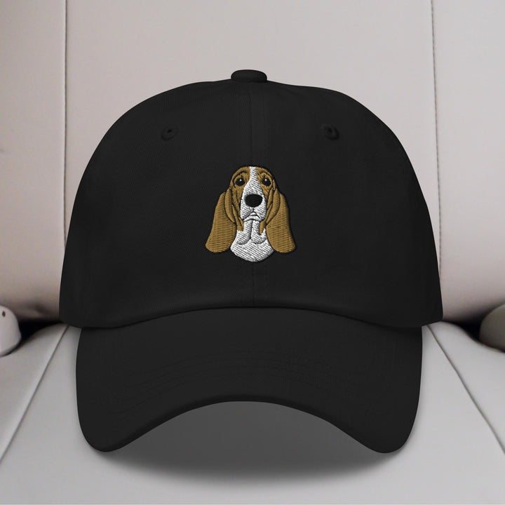 Basset Hound Head Embroidered Hat