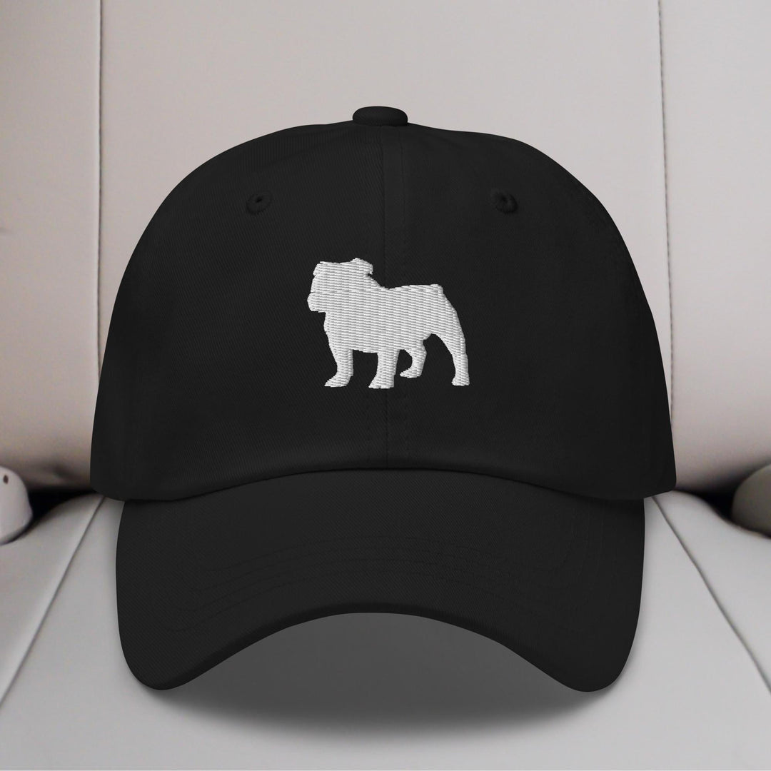 Bulldog Silhouette Embroidered Hat