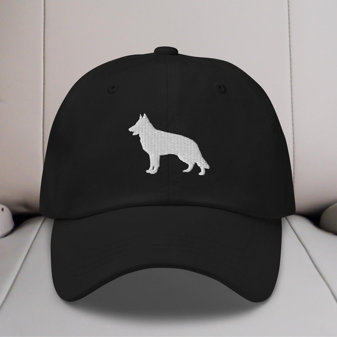 German Shepherd Silhouette Embroidered Hat
