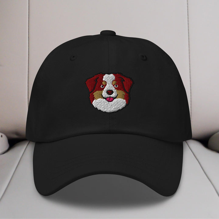 Australian Shepherd Head (Red) Embroidered Hat