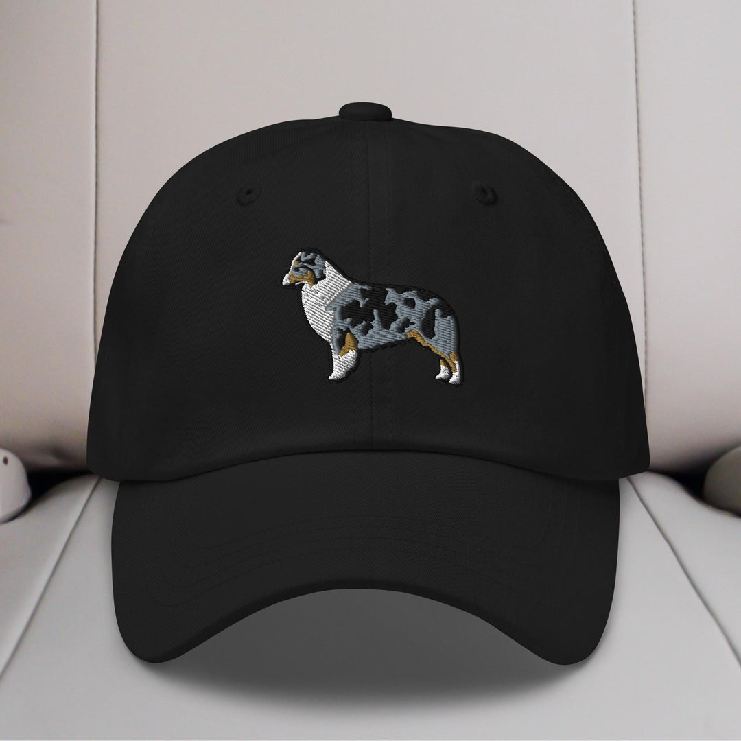 Australian Shepherd (Blue Merle - Docked/Bobbed Tail) Embroidered Hat