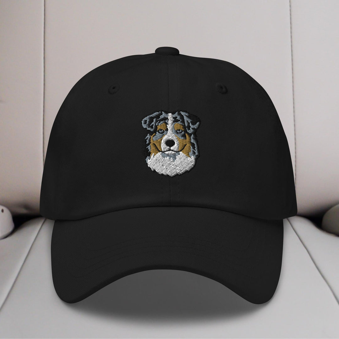 Australian Shepherd Head (Blue Merle) Embroidered Hat