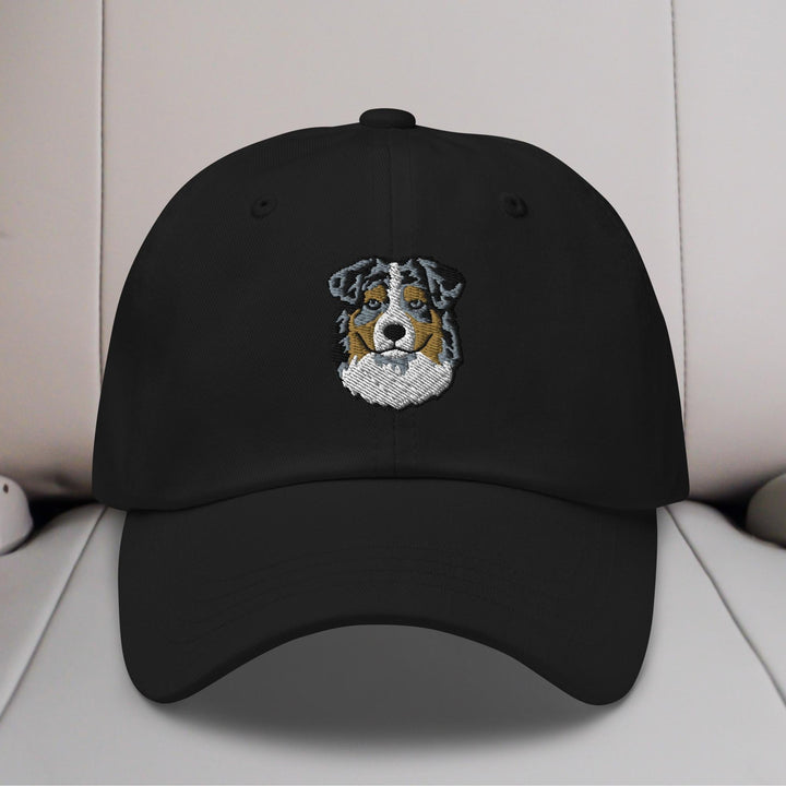 Australian Shepherd Head (Blue Merle) Embroidered Hat