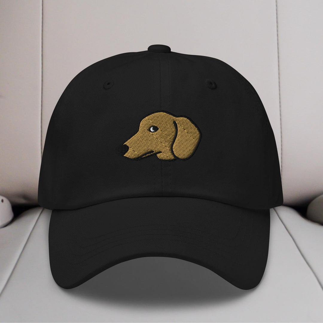 Dachshund Head (Red/Cream) Embroidered Hat