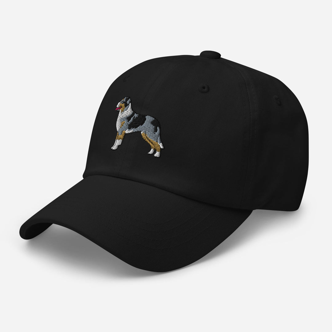 Australian Shepherd (Blue Merle - Tail) Embroidered Hat