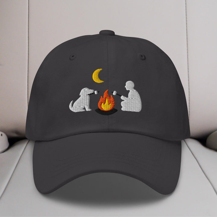 Camping Dog Embroidered Hat
