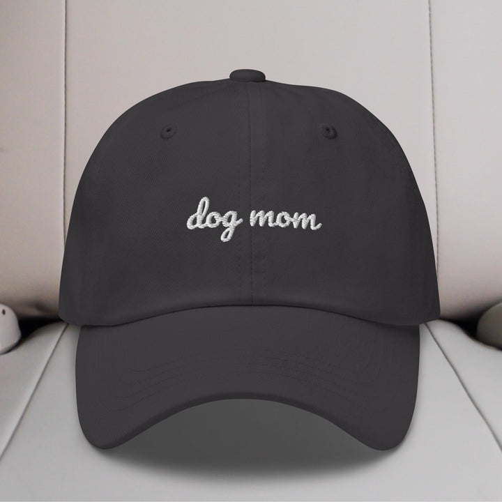 Dog Mom Cursive Embroidered Hat