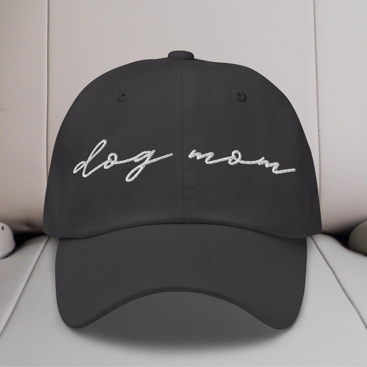 Dog Mom Script Embroidered Hat