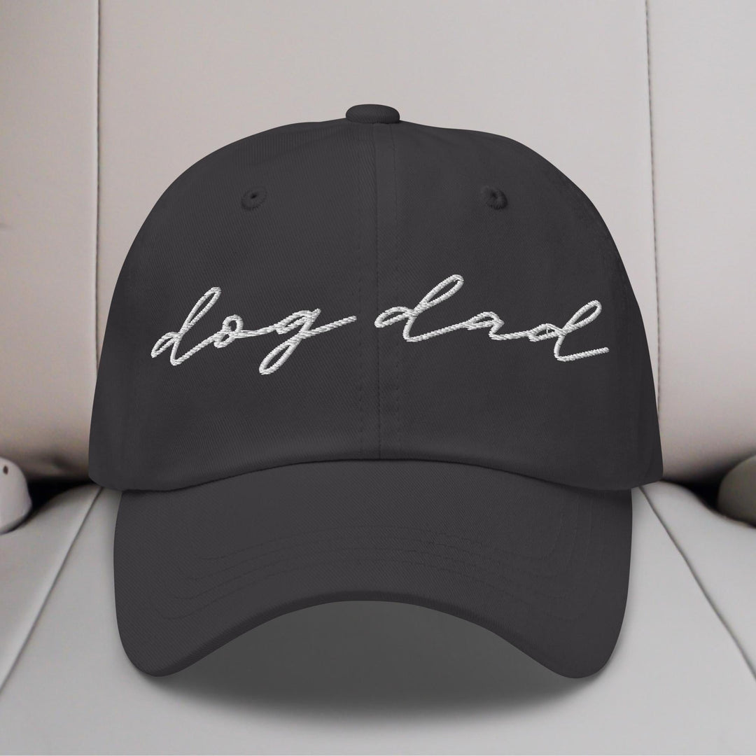 Dog Dad Script Embroidered Hat