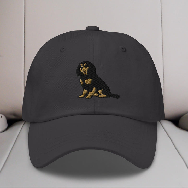 Cavalier King Charles Spaniel Sit (Black & Tan) Embroidered Hat