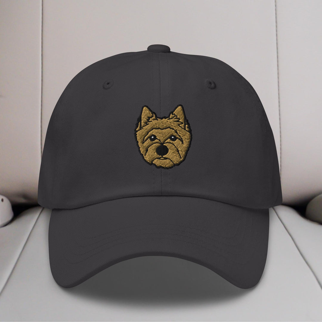 Cairn Terrier Head Embroidered Hat