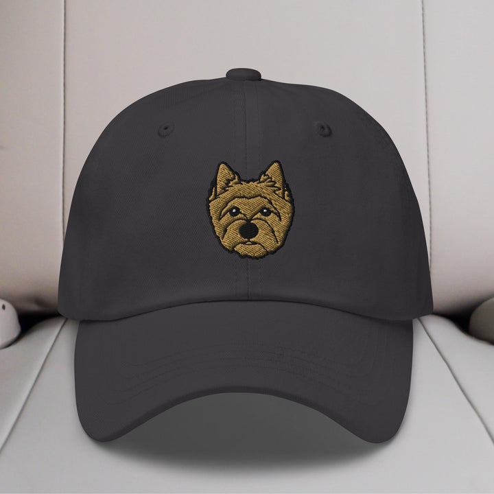 Cairn Terrier Head Embroidered Hat