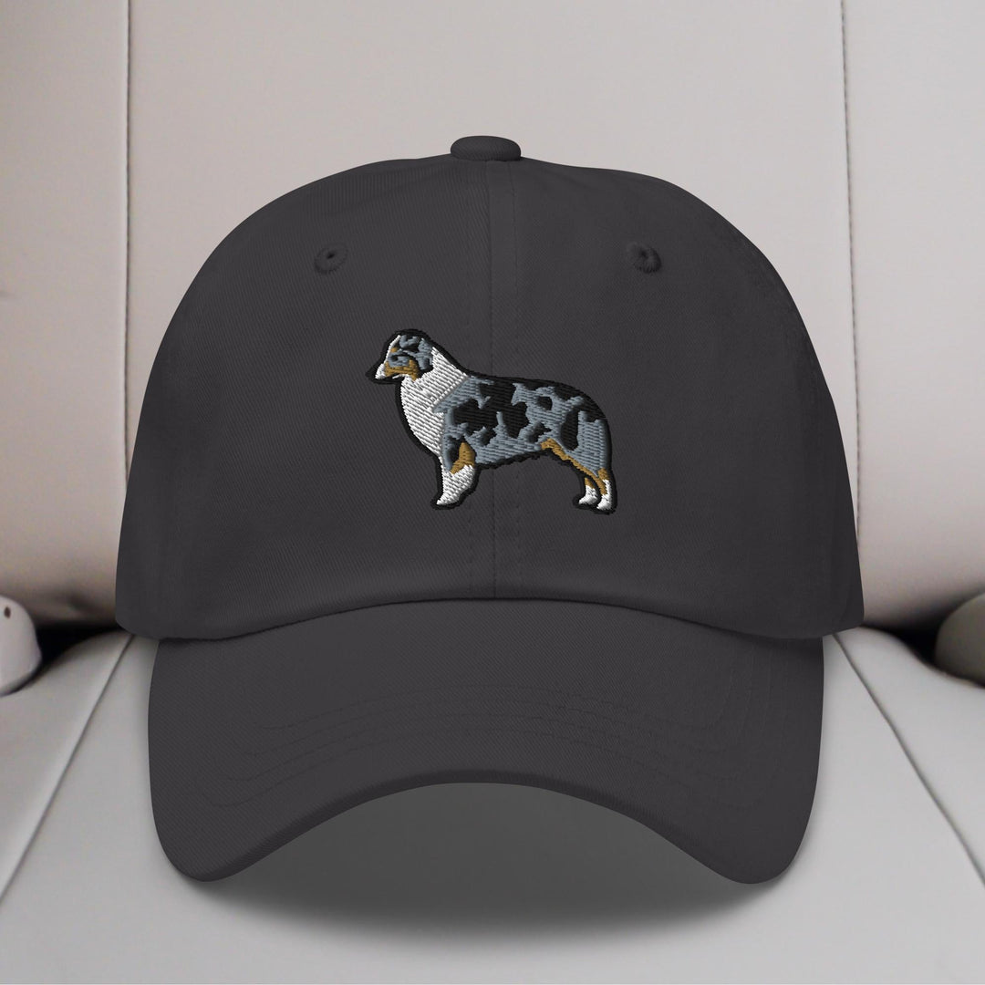 Australian Shepherd (Blue Merle - Docked/Bobbed Tail) Embroidered Hat