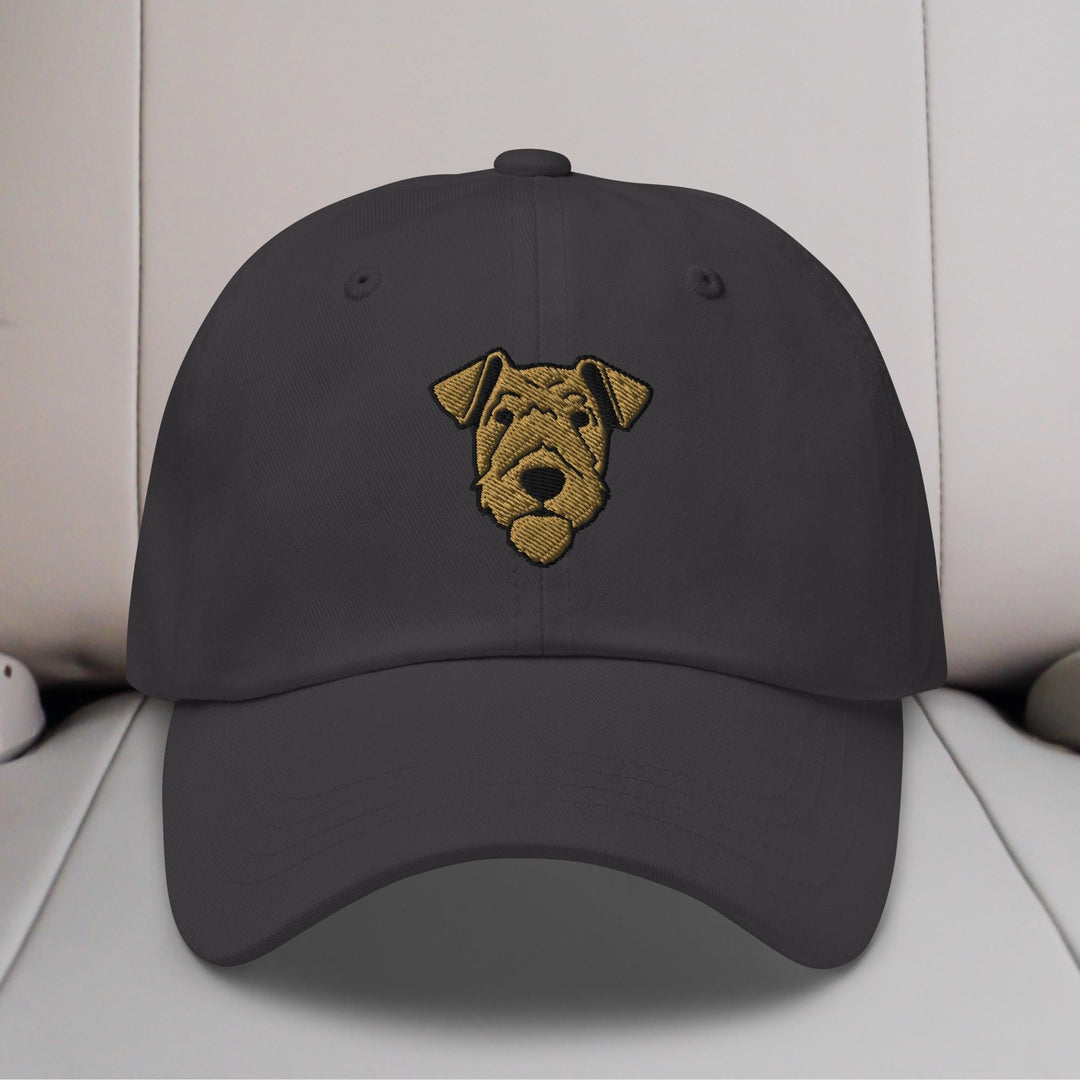 Airedale Terrier Head Embroidered Hat