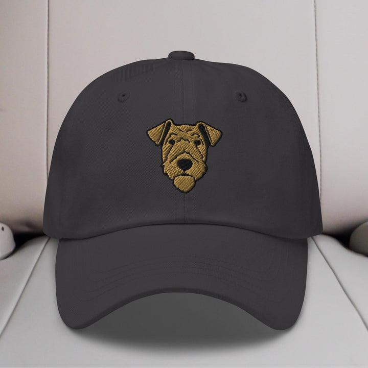 Airedale Terrier Head Embroidered Hat
