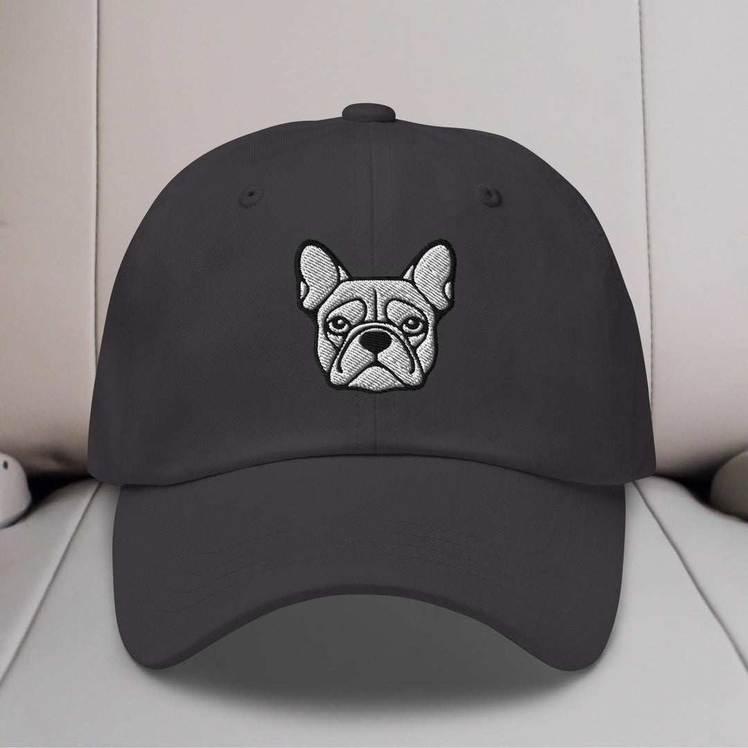 French Bulldog Head Embroidered Hat