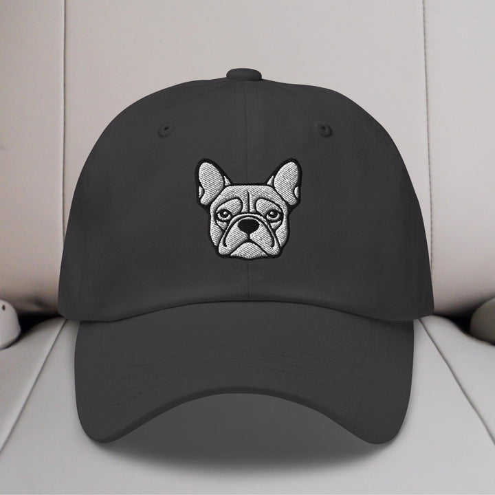 French Bulldog Head Embroidered Hat