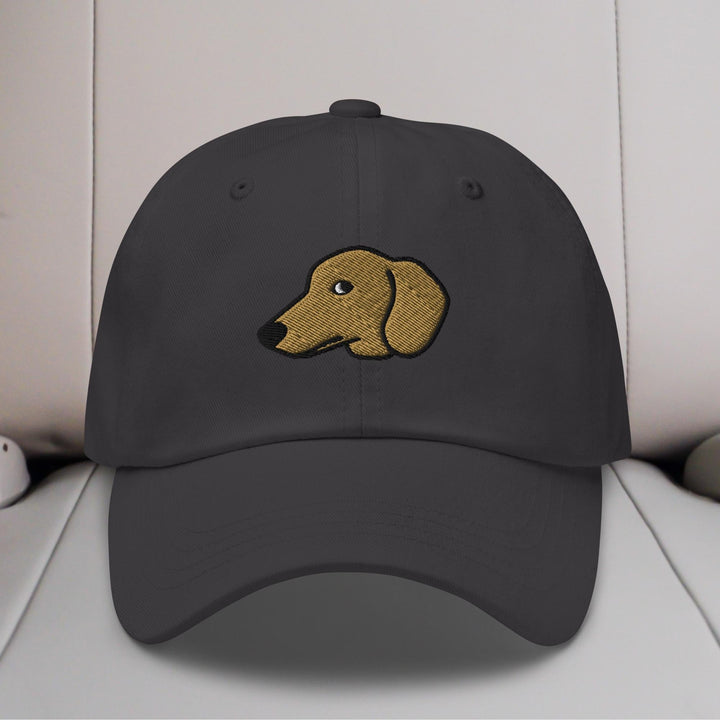 Dachshund Head (Red/Cream) Embroidered Hat