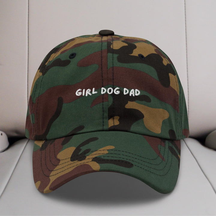 Girl Dog Dad Embroidered Hat