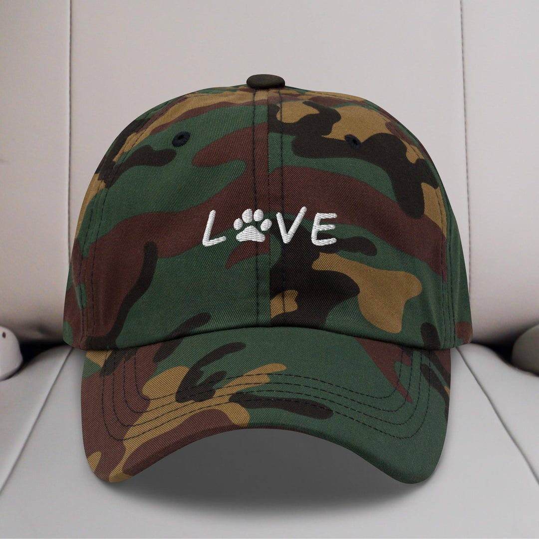 Dog Love Embroidered Hat