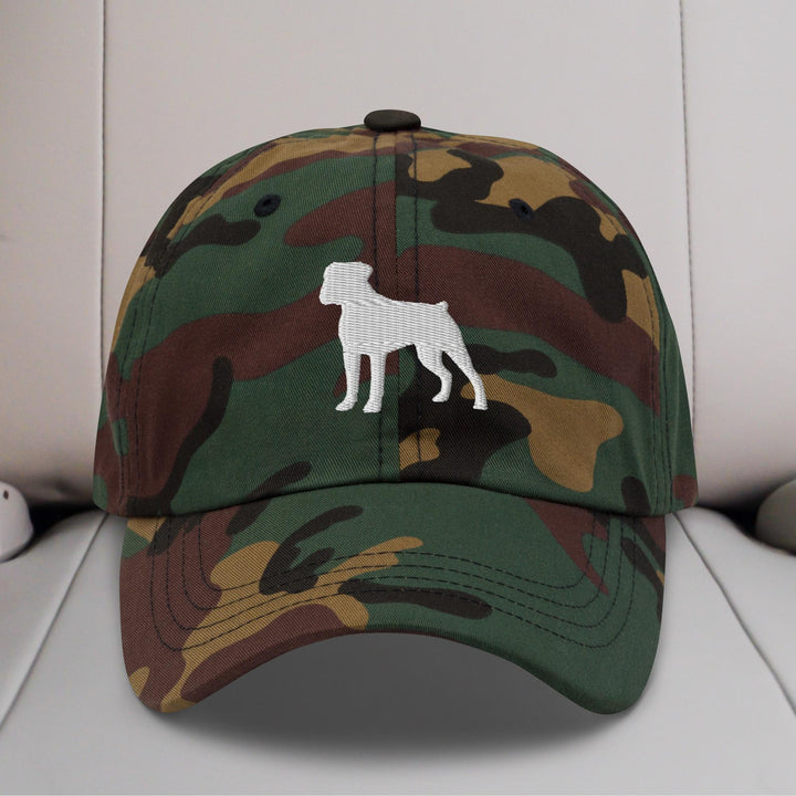 Boxer Silhouette Embroidered Hat
