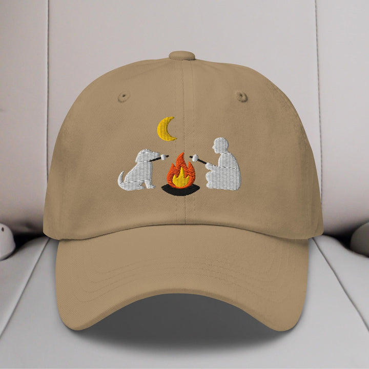Camping Dog Embroidered Hat