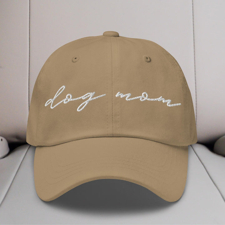 Dog Mom Script Embroidered Hat