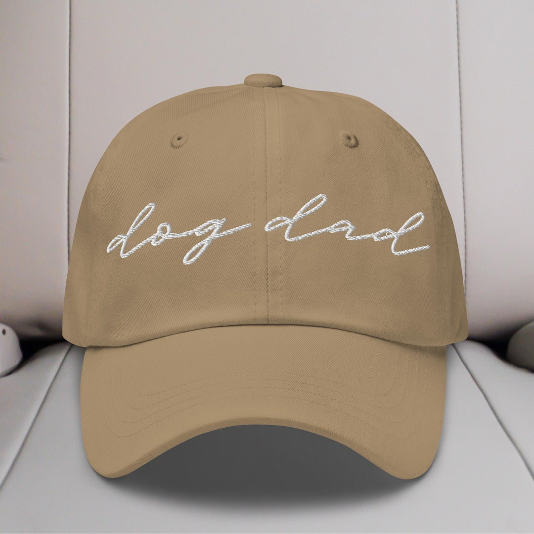 Dog Dad Script Embroidered Hat