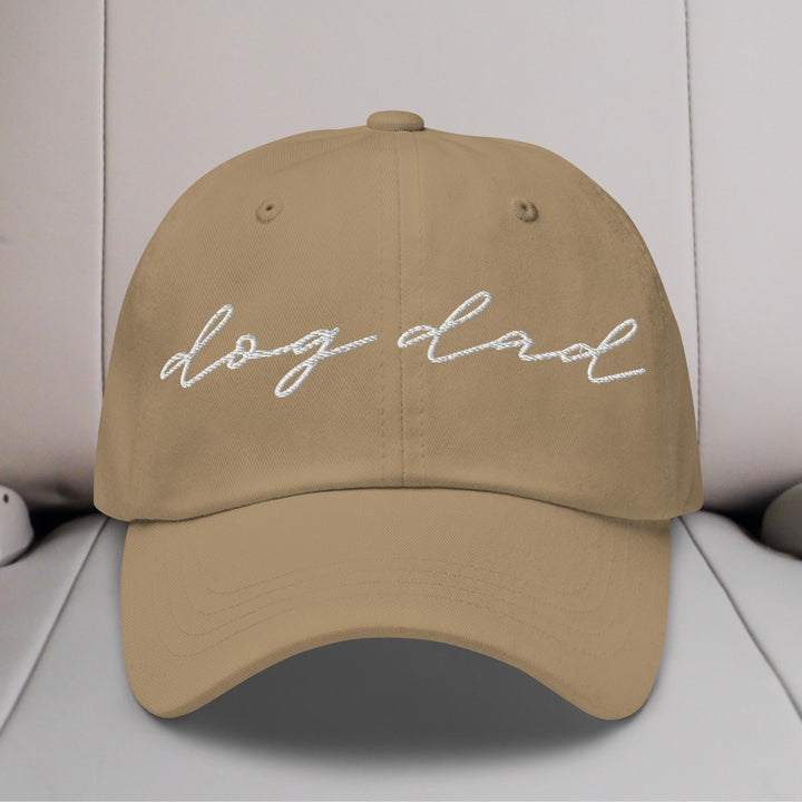 Dog Dad Script Embroidered Hat