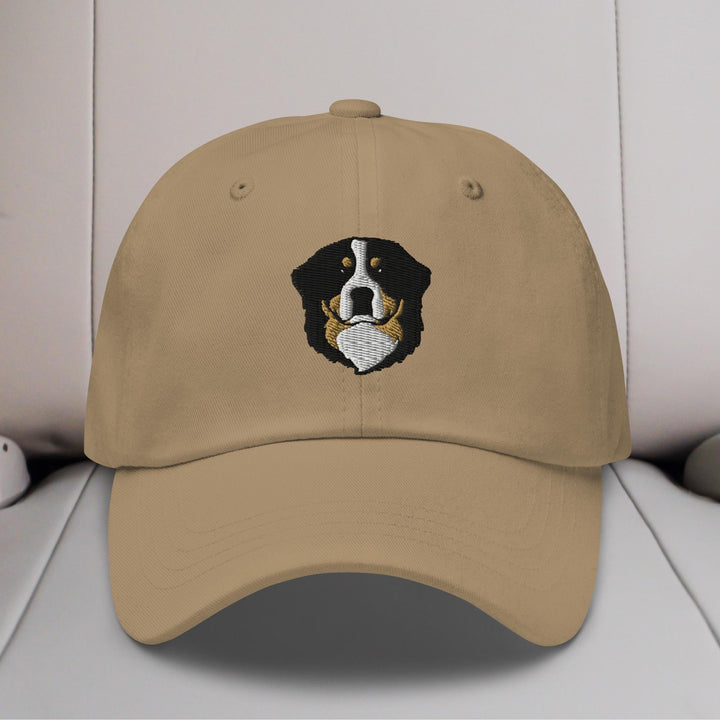 Bernese Mountain Dog Head Embroidered Hat