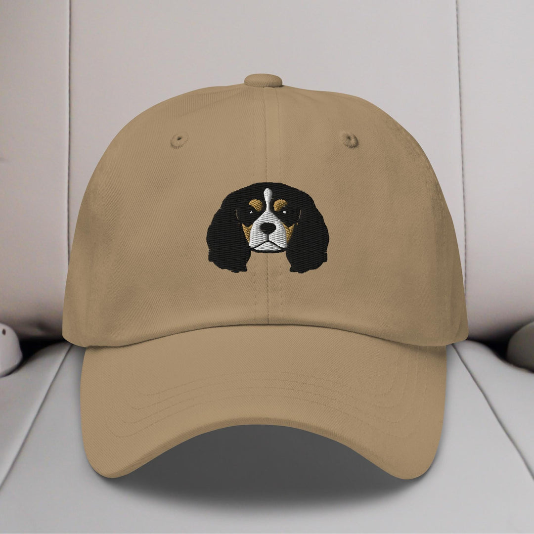 Cavalier King Charles Spaniel Head (Tricolor) Embroidered Hat