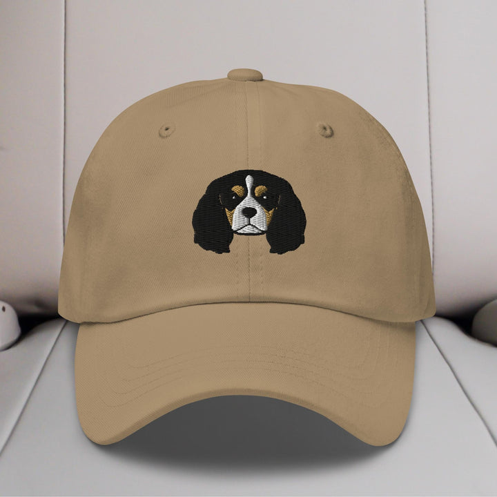 Cavalier King Charles Spaniel Head (Tricolor) Embroidered Hat