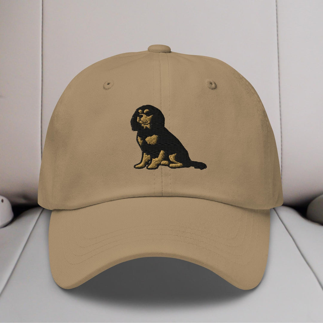 Cavalier King Charles Spaniel Sit (Black & Tan) Embroidered Hat