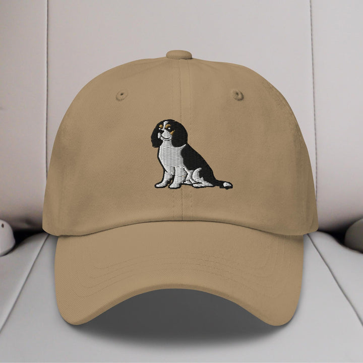 Cavalier King Charles Spaniel Sit (Tricolor) Embroidered Hat