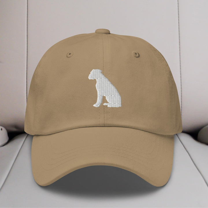 Boxer Sit Silhouette Embroidered Hat