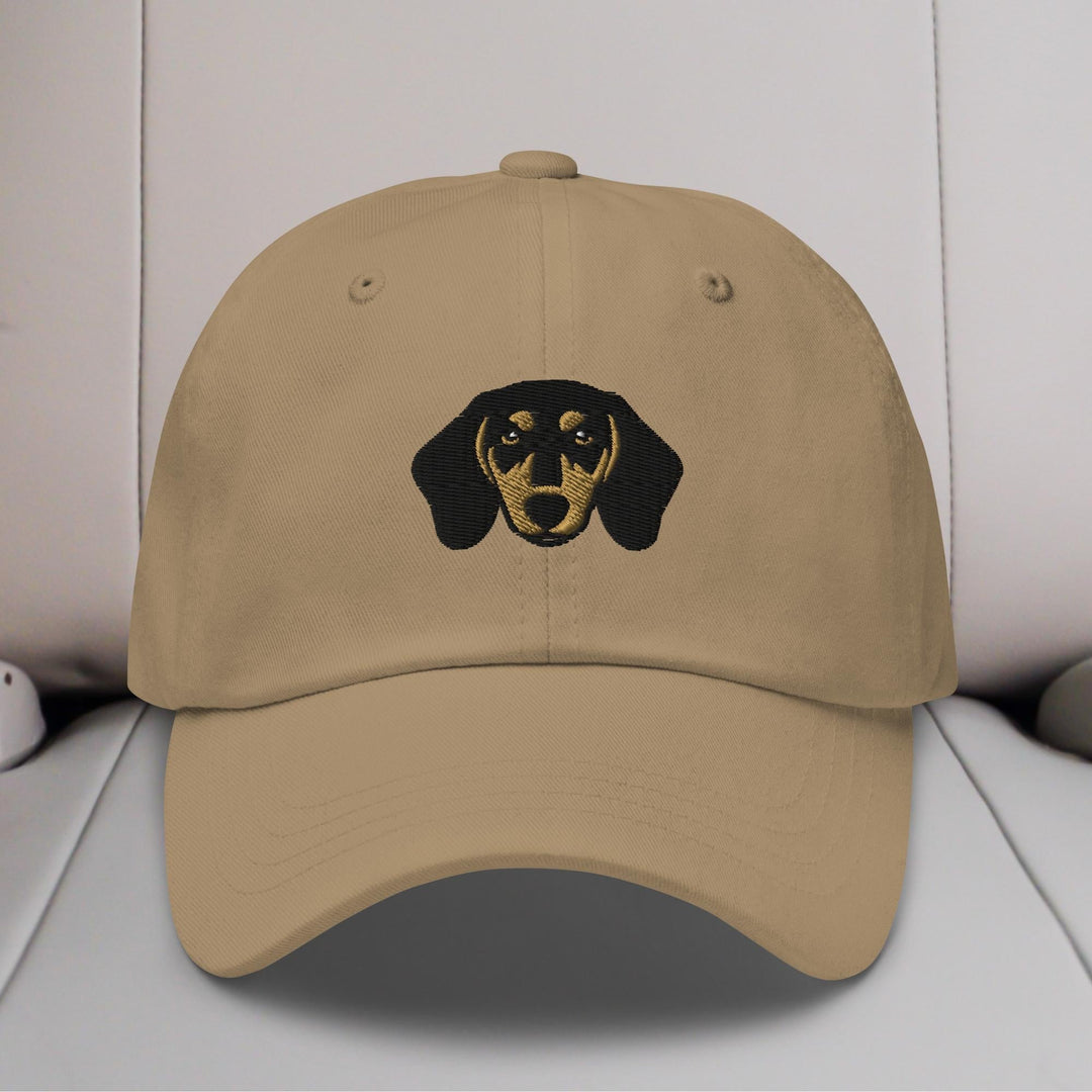 Dachshund Head Embroidered Hat