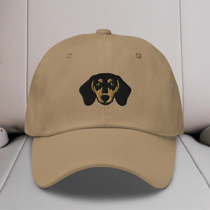 Dachshund Head Embroidered Hat
