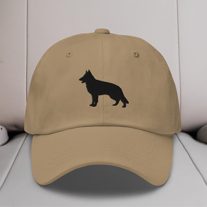 German Shepherd Silhouette Embroidered Hat